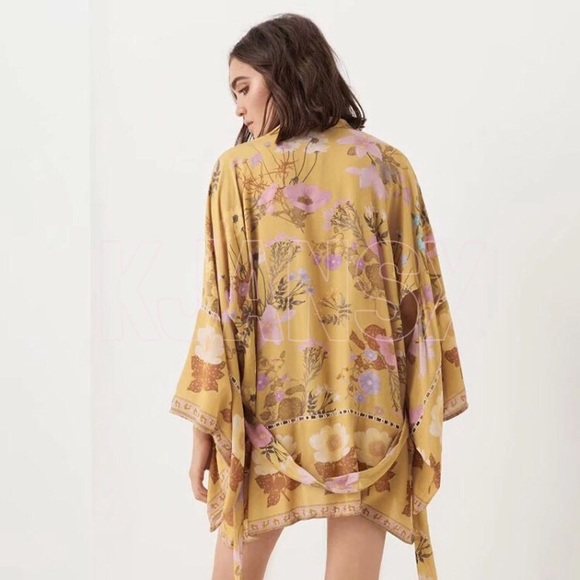 Bohemian Duster Kimono Top - Picture 3 of 8